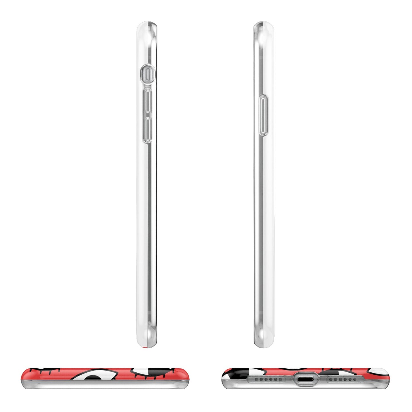 Red Eyes Custom iPhone 11 Pro 3D Tough Case Angle Images