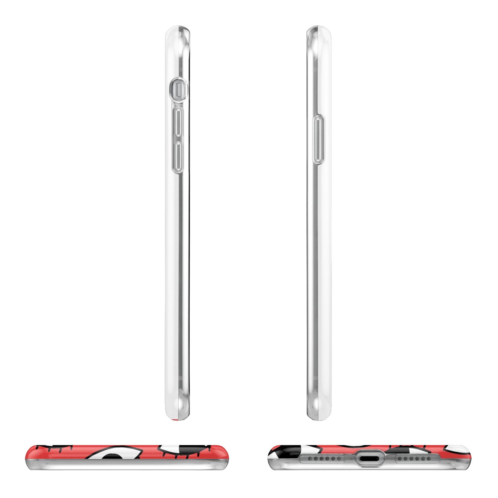 Red Eyes Custom iPhone 11 Pro 3D Tough Case Angle Images