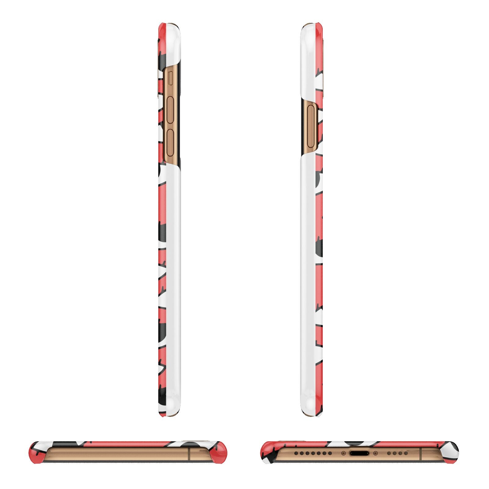 Red Eyes Custom iPhone 11 Pro Max 3D Snap Case Angle Images