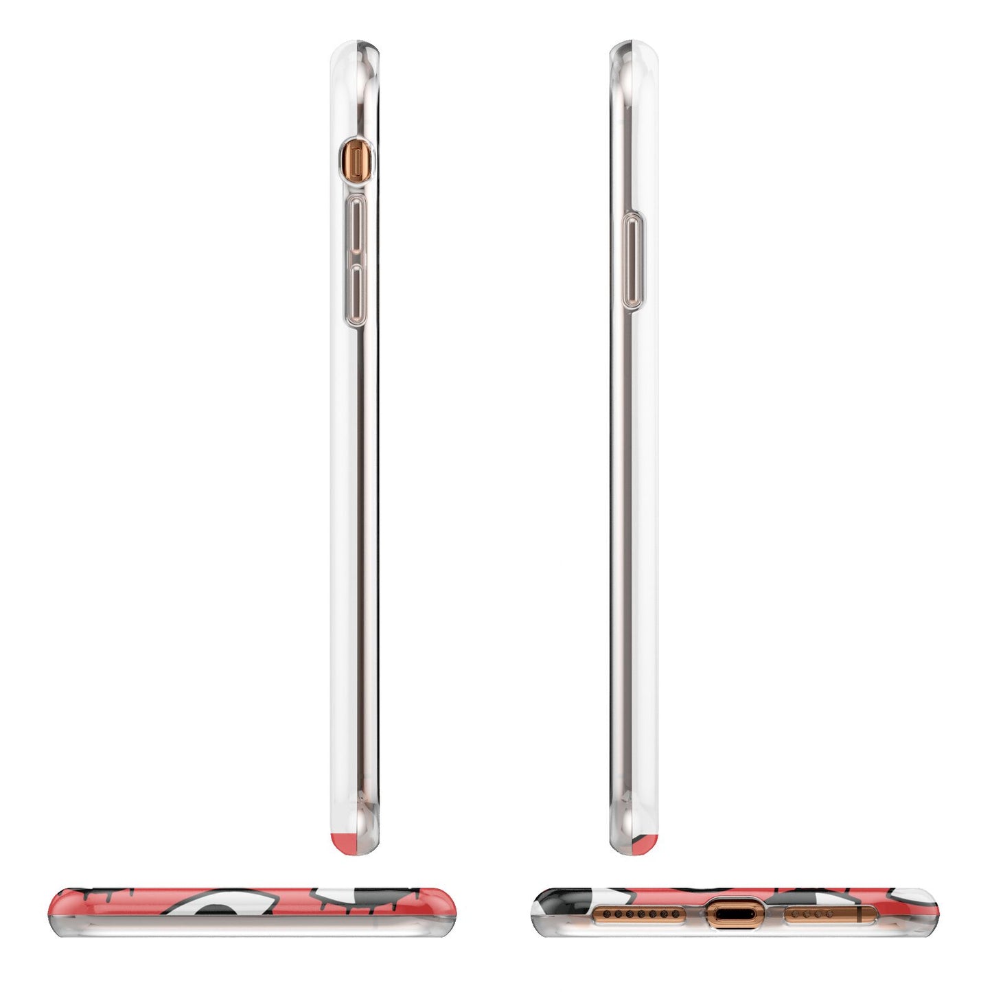 Red Eyes Custom iPhone 11 Pro Max 3D Tough Case Angle Images