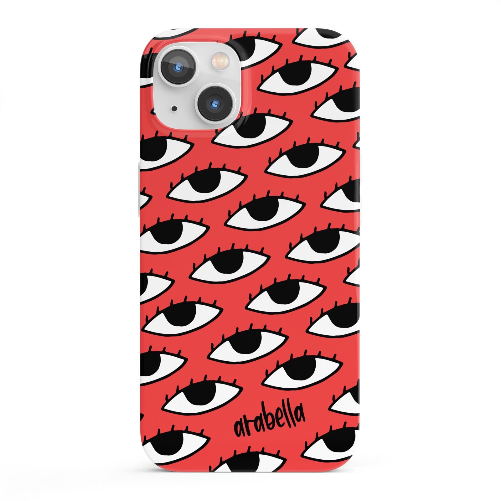 Red Eyes Custom iPhone 13 Full Wrap 3D Snap Case