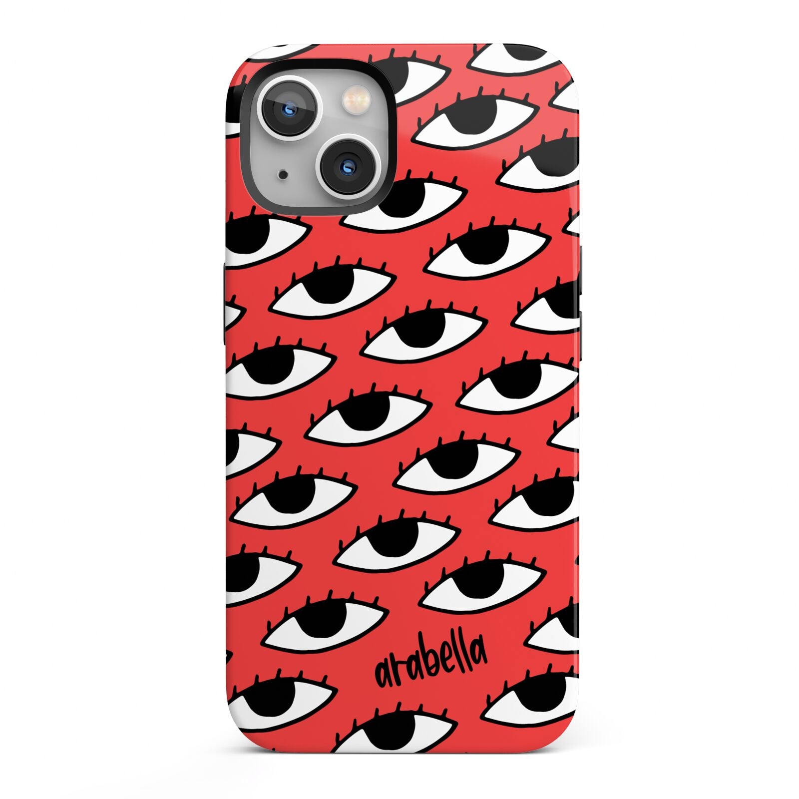 Red Eyes Custom iPhone 13 Full Wrap 3D Tough Case
