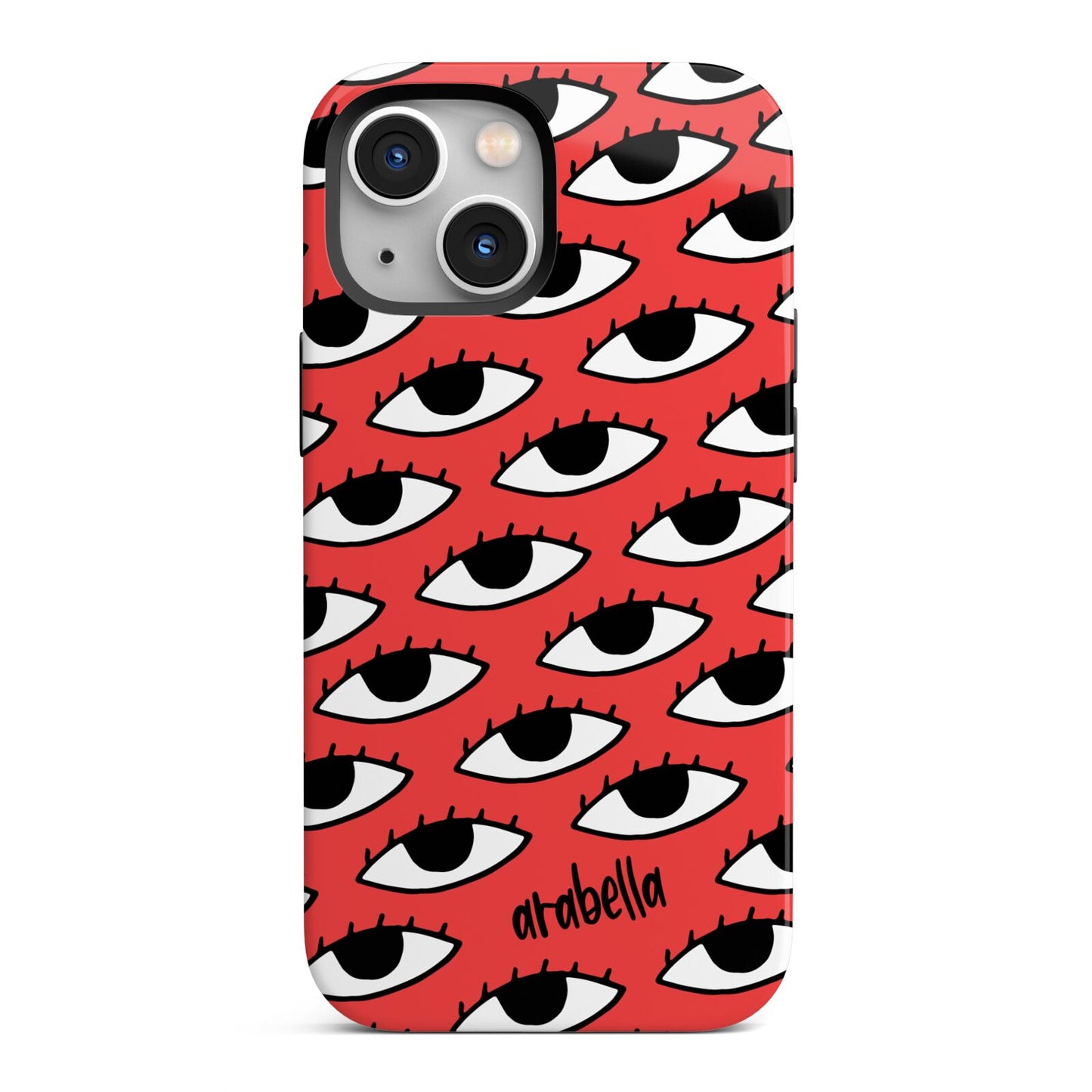 Red Eyes Custom iPhone 13 Mini Full Wrap 3D Tough Case