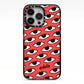 Red Eyes Custom iPhone 13 Pro Black Impact Case on Silver phone