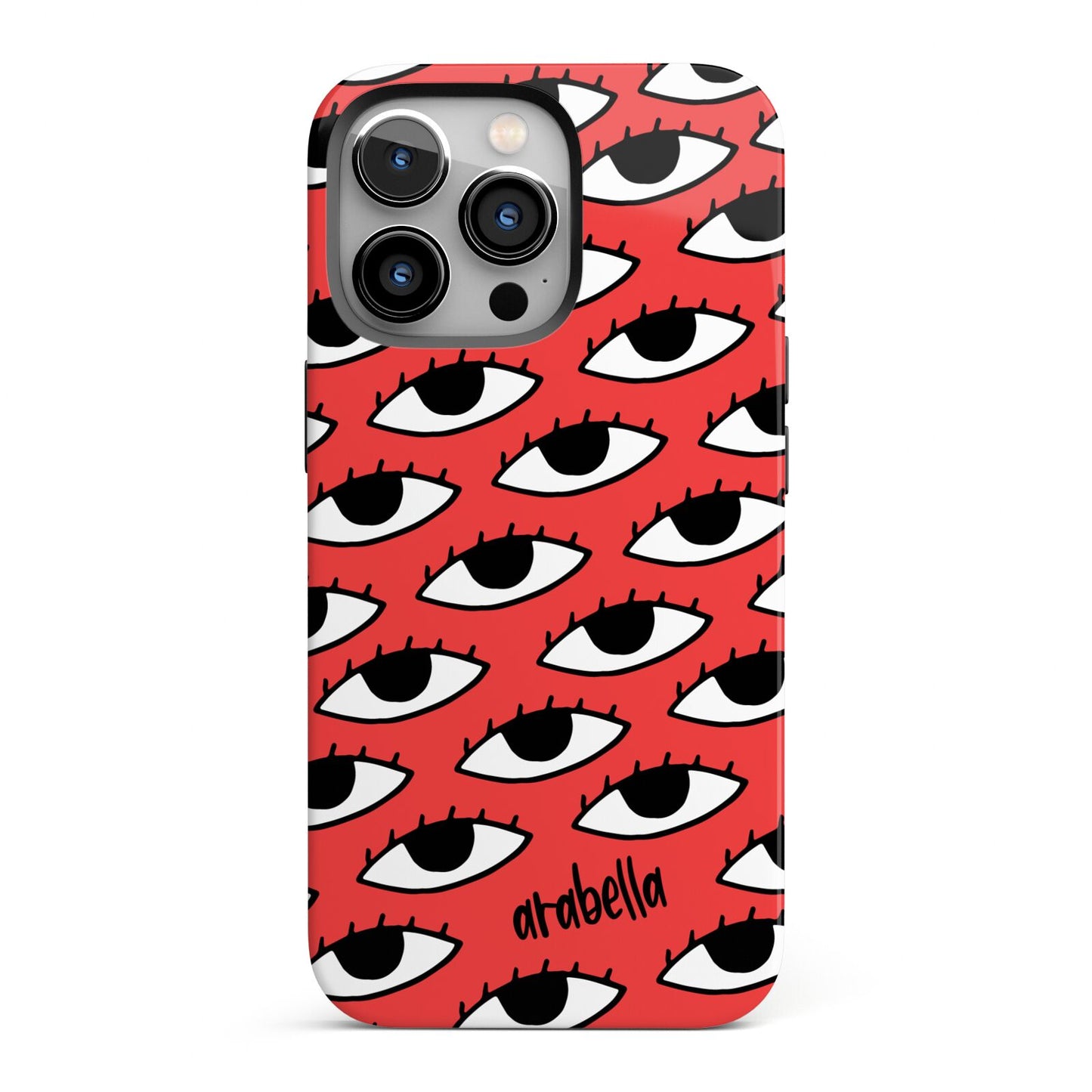 Red Eyes Custom iPhone 13 Pro Full Wrap 3D Tough Case