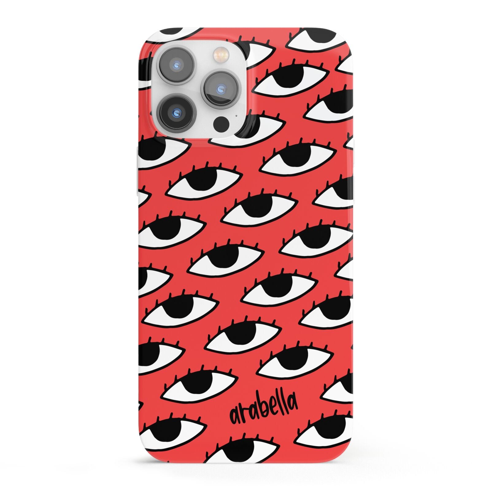 Red Eyes Custom iPhone 13 Pro Max Full Wrap 3D Snap Case