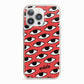 Red Eyes Custom iPhone 13 Pro TPU Impact Case with Pink Edges