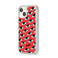 Red Eyes Custom iPhone 14 Clear Tough Case Starlight Angled Image