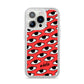Red Eyes Custom iPhone 14 Pro Glitter Tough Case Silver