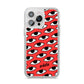 Red Eyes Custom iPhone 14 Pro Max Clear Tough Case Silver