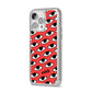 Red Eyes Custom iPhone 14 Pro Max Glitter Tough Case Silver Angled Image