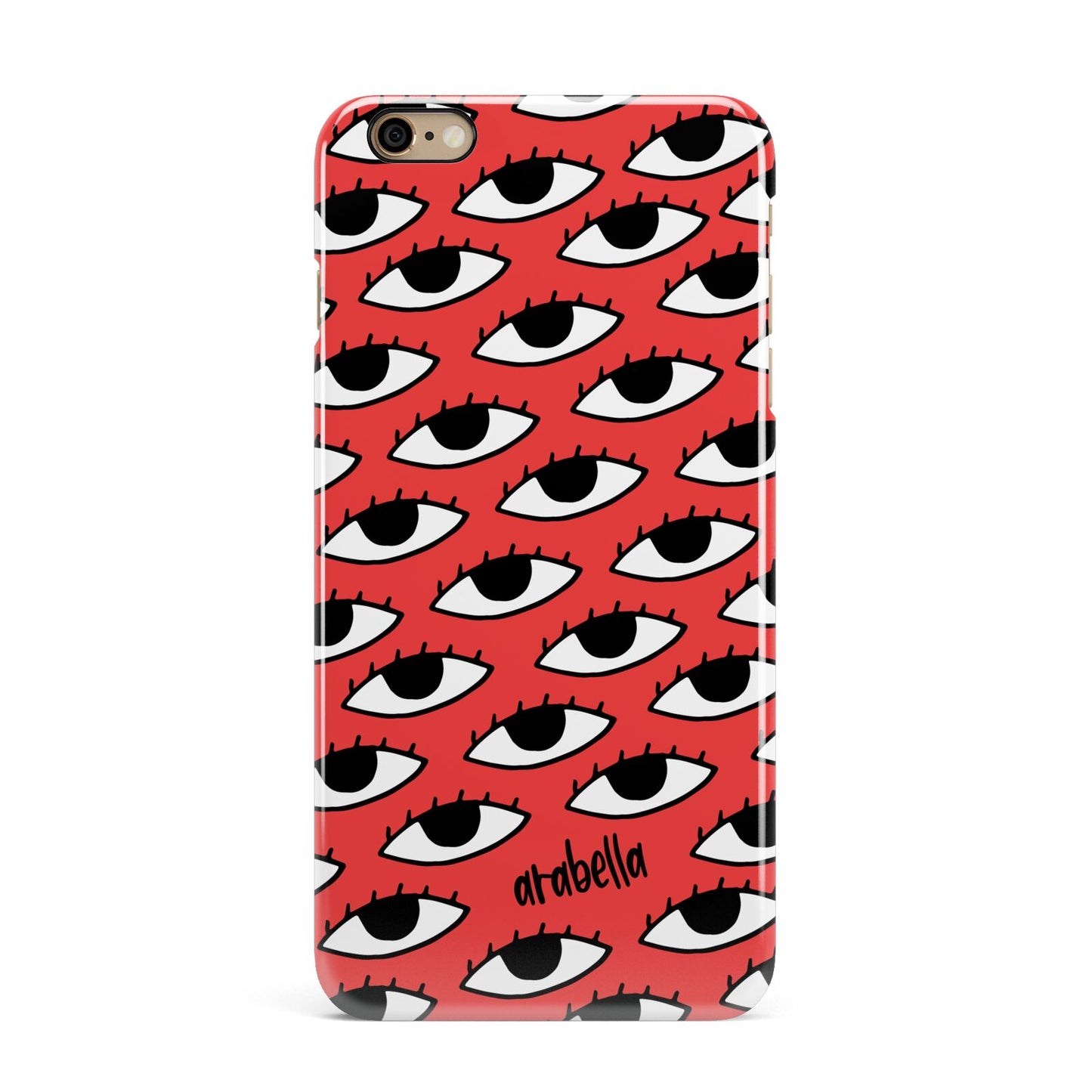 Red Eyes Custom iPhone 6 Plus 3D Snap Case on Gold Phone