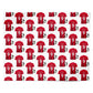 Red Football Shirt Personalised Personalised Wrapping Paper Alternative