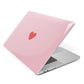 Red Heart Apple MacBook Case Side View