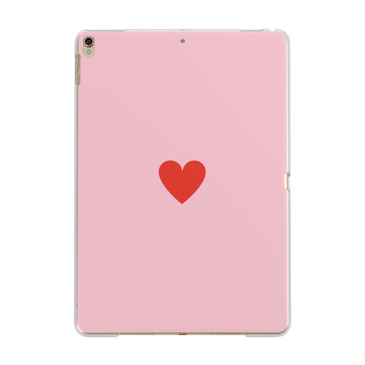 Red Heart Apple iPad Gold Case