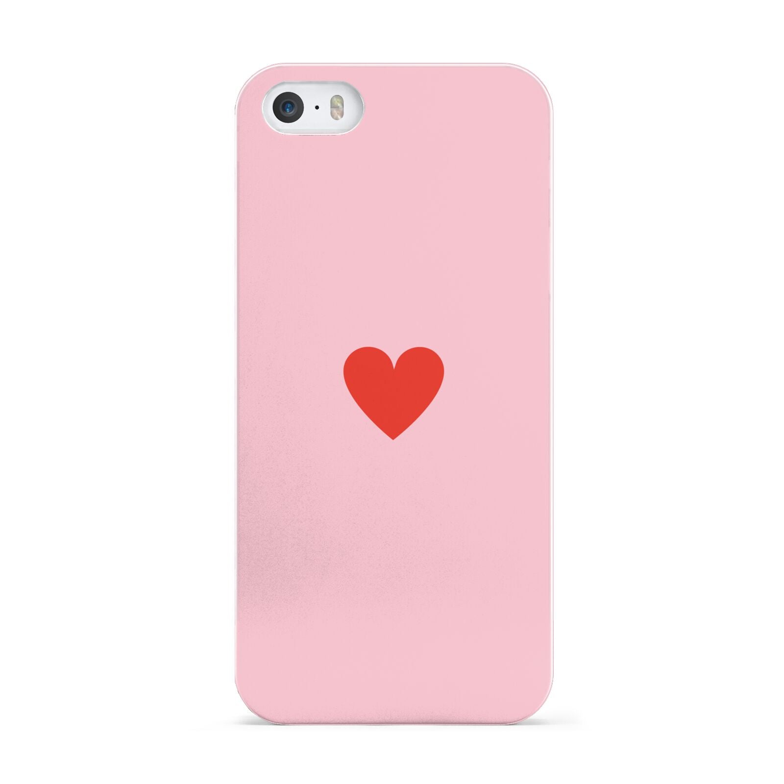 Red Heart Apple iPhone 5 Case