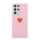Red Heart Samsung S21 Ultra Case