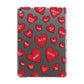 Red Hearts Couples Personalised Apple iPad Grey Case