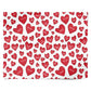 Red Hearts Couples Personalised Personalised Wrapping Paper Alternative