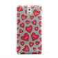 Red Hearts Couples Personalised Samsung Galaxy Note 3 Case