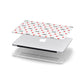 Red Hearts with Couple s Names Apple MacBook Case in Detail