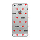 Red Hearts with Couple s Names Apple iPhone 5 Case