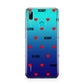 Red Hearts with Couple s Names Huawei P Smart 2019 Case