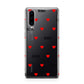 Red Hearts with Couple s Names Huawei P30 Phone Case