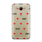 Red Hearts with Couple s Names Huawei Y3 2017