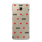 Red Hearts with Couple s Names Samsung Galaxy A5 2016 Case on gold phone