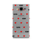 Red Hearts with Couple s Names Samsung Galaxy A5 Case