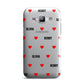 Red Hearts with Couple s Names Samsung Galaxy J1 2015 Case