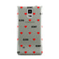 Red Hearts with Couple s Names Samsung Galaxy Note 4 Case