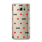 Red Hearts with Couple s Names Samsung Galaxy Note 5 Case