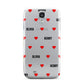 Red Hearts with Couple s Names Samsung Galaxy S4 Case