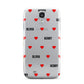 Red Hearts with Couple s Names Samsung Galaxy S4 Case