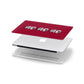 Red Ho Ho Ho Photo Upload Christmas Apple MacBook Case in Detail