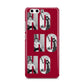 Red Ho Ho Ho Photo Upload Christmas Huawei P10 Phone Case