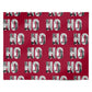 Red Ho Ho Ho Photo Upload Christmas Personalised Wrapping Paper Alternative