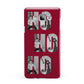 Red Ho Ho Ho Photo Upload Christmas Samsung Galaxy A7 2015 Case