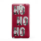 Red Ho Ho Ho Photo Upload Christmas Samsung Galaxy Note 3 Case