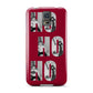 Red Ho Ho Ho Photo Upload Christmas Samsung Galaxy S5 Case