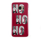 Red Ho Ho Ho Photo Upload Christmas Samsung Galaxy S7 Edge Case