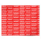 Red Merry Xmas Print with Name Personalised Wrapping Paper Alternative