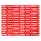 Red Merry Xmas Print with Name Personalised Wrapping Paper Alternative