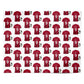 Red Personalised Football Shirt Personalised Wrapping Paper Alternative