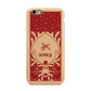 Red Personalised Rudolph Apple iPhone 6 3D Tough Case