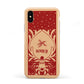 Red Personalised Rudolph Apple iPhone XS 3D Tough