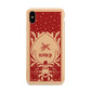 Red Personalised Rudolph Apple iPhone Xs Max 3D Tough Case