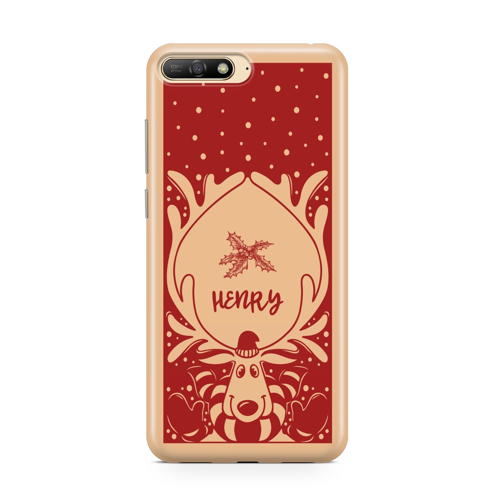 Red Personalised Rudolph Huawei Y6 2018